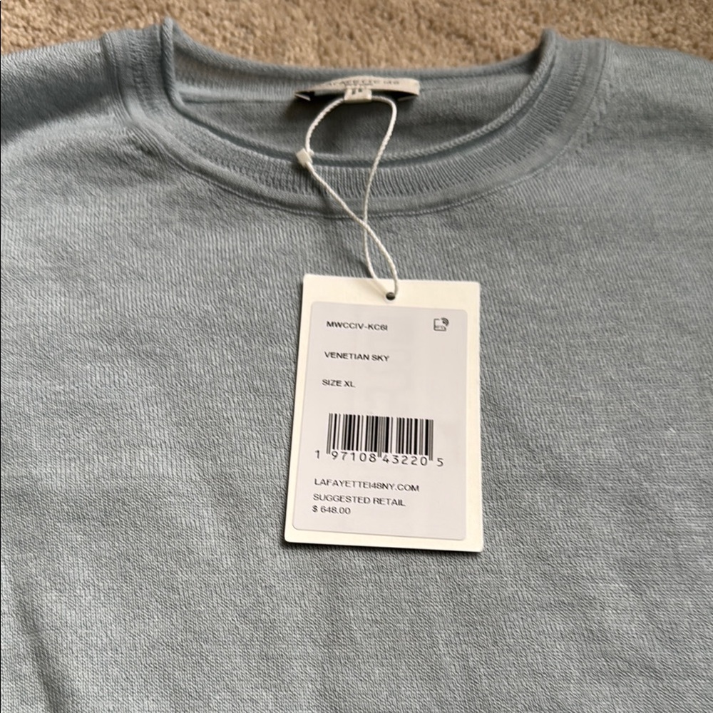 Lafayette 148 New York Blue Sweater